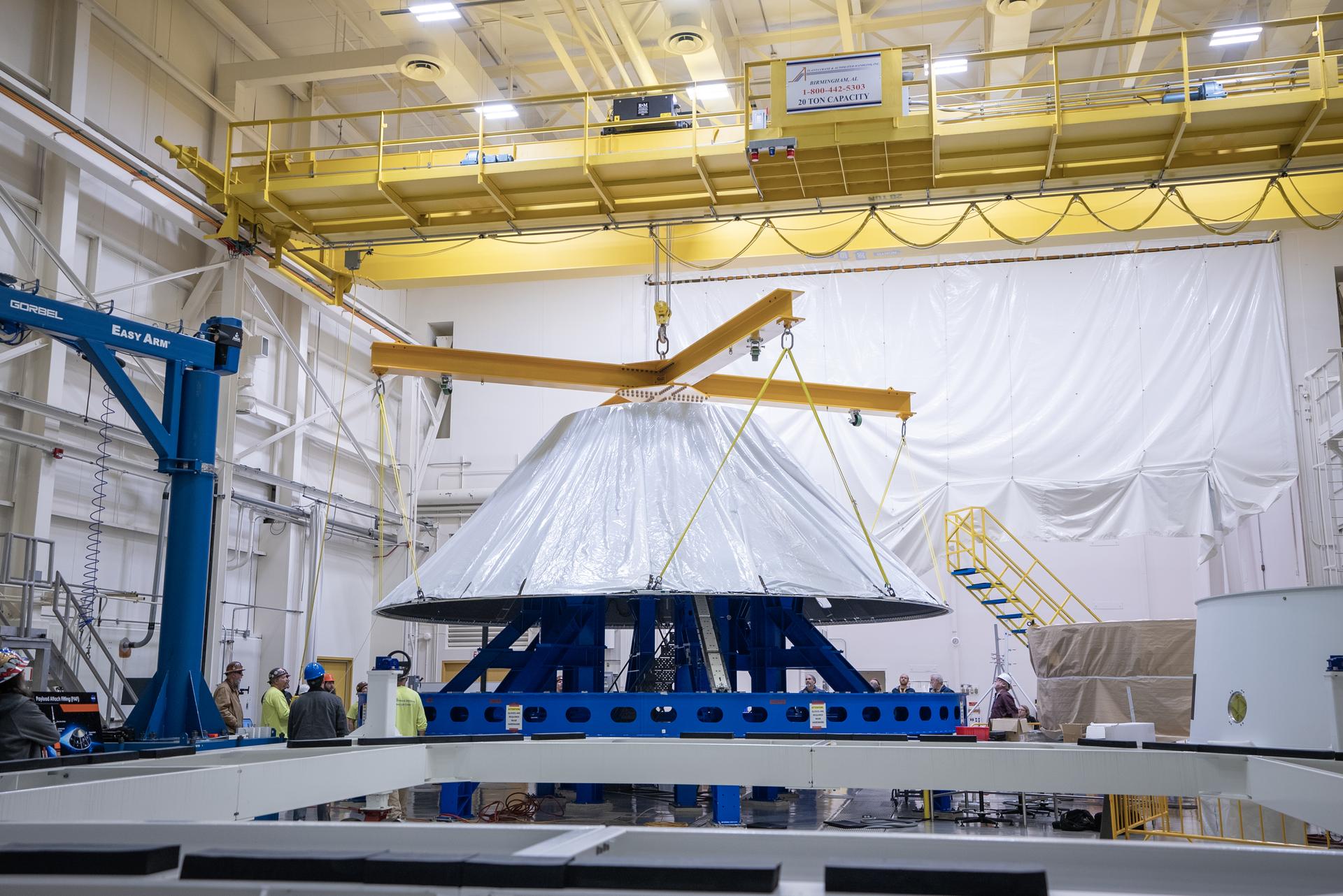 SLS Payload Adapter Manufactured, Prepared for Testing at NASA Marshall photo 2